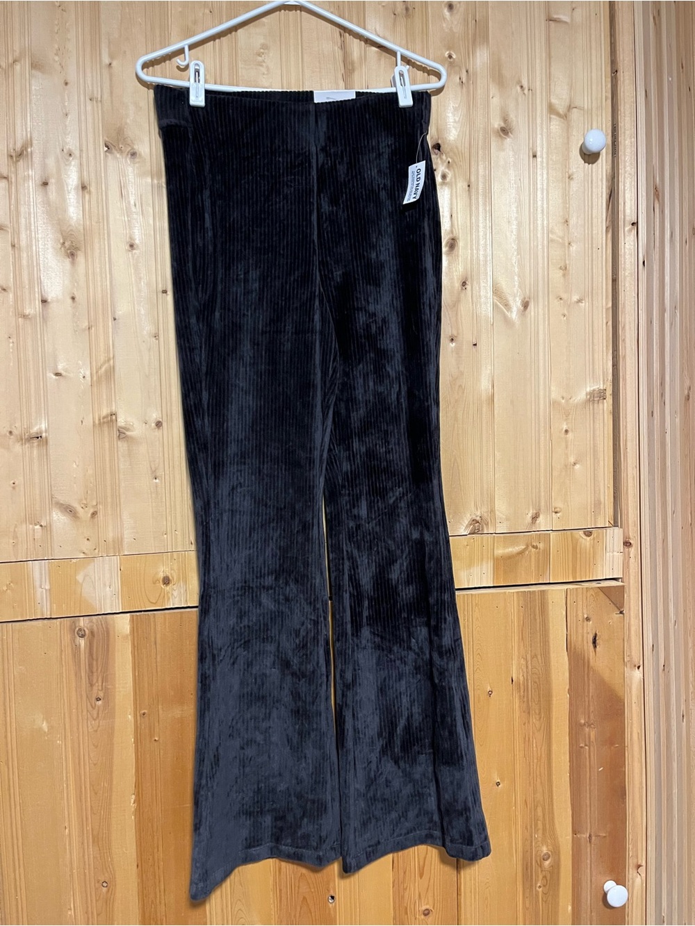 Old Navy Black Corduroy Wide-Leg Joggers